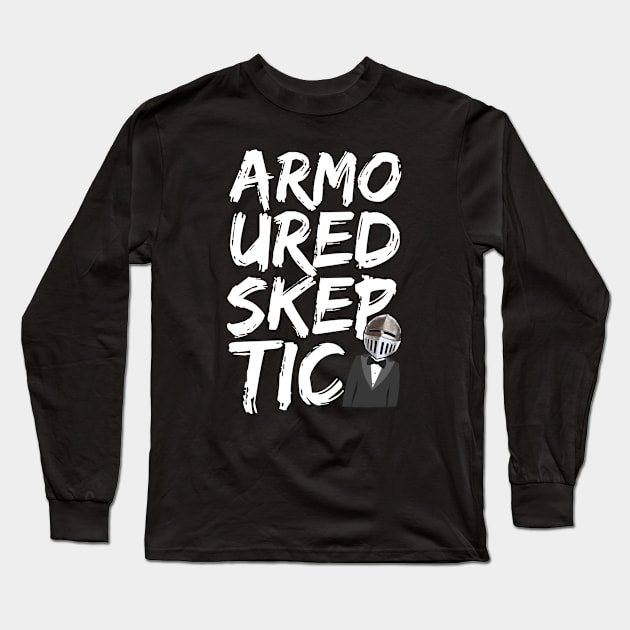 Armoured Skeptic Graphiti (White) Long Sleeve T-Shirt by armouredskeptic